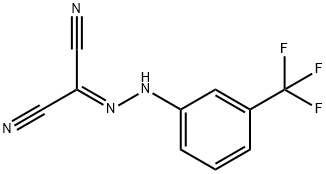 N-(3-(三氟甲基)苯基)羰基腙酰二氰 结构式