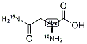 Α,Β-L-天冬酰胺-15N2 结构式