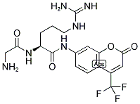 GLY-ARG-7-AMINO-4-TRIFLUORO-METHYLCOUMARIN 结构式
