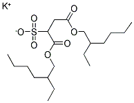 SUCCINIC ACID DI-(ETHYLHEXYL)-ESTER 2-SULFONIC ACID POTASSIUM SALT 结构式