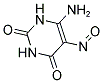 6-AMINO-5-NITROSO-1,2,3,4-TETRAHYDROPYRIMIDINE-2,4-DIONE 结构式