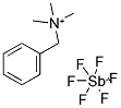 BENZYLTRIMETHYLAMMONIUM HEXAFLUOROANTIMONATE 结构式