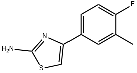 2-氨基-4-(4'-氟3'-甲基)苯基噻唑 结构式