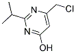 6-(CHLOROMETHYL)-2-ISOPROPYLPYRIMIDIN-4-OL 结构式