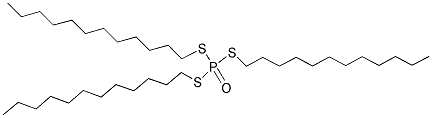 S,S,S-Trilaurylthionophosphate 结构式