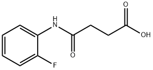 4-[(2-FLUOROPHENYL)AMINO]-4-OXOBUTANOIC ACID 结构式