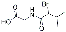DL-A-BROMOISOVALERYLGLYCINE 结构式
