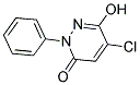 1-PHENYL-3-HYDROXY-4-CHLORO-6-PYRIDAZONE 结构式