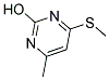 4-METHYL-6-(METHYLSULFANYL)PYRIMIDIN-2-OL 结构式