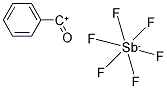 PHENYLOXOCARBENIUM(BENZOYL)HEXAFLUOROANTIMONATE 结构式