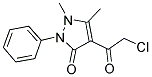 4-(2-CHLORO-ACETYL)-1,5-DIMETHYL-2-PHENYL-1,2-DIHYDRO-PYRAZOL-3-ONE 结构式