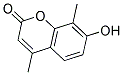 7-羟基-4,8-二甲基香豆素 结构式