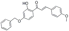 1-[4-(BENZYLOXY)-2-HYDROXYPHENYL]-3-(4-METHOXYPHENYL)PROP-2-EN-1-ONE 结构式