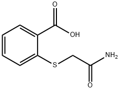 2-[(2-氨基-2-氧乙基)硫代]苯甲酸 结构式