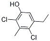 2,4-DICHLORO-5-ETHYL-3-METHYLPHENOL 结构式