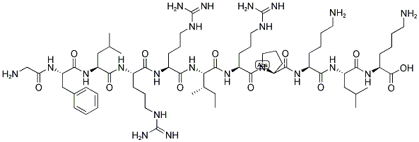 GLY-PHE-LEU-ARG-ARG-ILE-ARG-PRO-LYS-LEU-LYS 结构式