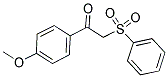 1-(4-METHOXYPHENYL)-2-(PHENYLSULFONYL)-1-ETHANONE 结构式