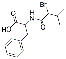 Dla-bromoisovaleryl-DL-phenylalanine 结构式