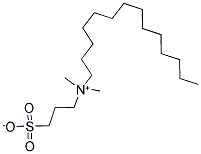 3-(N,N-二甲基肉豆蔻基氨)丙烷磺酸盐 结构式