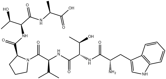 TRP-THR-VAL-PRO-THR-ALA 结构式