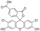 5(6)-CARBOXY-2',7'-DICHLOROFLUORESCEIN 结构式