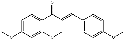 2',4,4'-三甲氧基查耳酮 结构式
