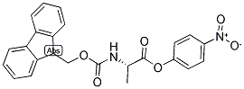 N-ALPHA-FMOC-L-ALANINE P-NITROPHENYL ESTER 结构式