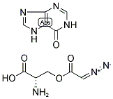 O-重氮乙酰基-L-丝氨酸-次黄嘌呤 结构式