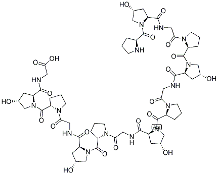 (PRO-HYP-GLY)5 10H2O 结构式