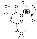 BOC-L-苏氨酸-羟基琥珀酰亚胺酯 结构式