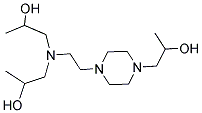 1-(2-(N,N-BIS-(2-HYDROXYPROPYL)-AMINO)-ETHYL)-4-(2-HYDROXYPROPYL)-PIPERAZINE 结构式