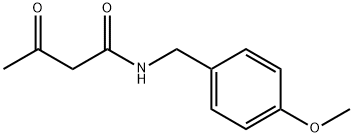 N-(4-甲氧基苄基)-3-氧代丁酰胺 结构式