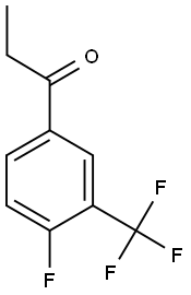 4'-FLUORO-3'-(TRIFLUOROMETHYL)PROPIOPHENONE 结构式