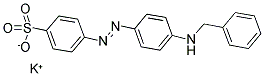 4-(4-BENZYLAMINOPHENYLAZO)BENZENESULFONIC ACID POTASSIUM SALT 结构式
