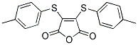 3,4-DI[(4-METHYLPHENYL)THIO]-2,5-DIHYDROFURAN-2,5-DIONE 结构式