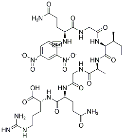 DNP-GLN-GLY-ILE-ALA-GLY-GLN-D-ARG 结构式