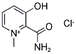 2-Carbamoyl-3-hydroxy-1-methylpyridinium chloride 结构式