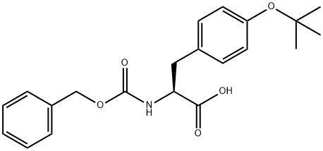 O-(叔丁基)-N-[(苯甲氧基)羰基]-L-酪氨酸 结构式