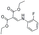 DIETHYL 2-[(2-FLUOROANILINO)METHYLENE]MALONATE 结构式