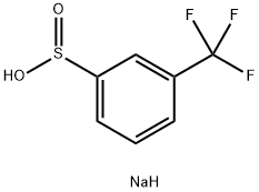 钠 3-(三氟甲基)苯-1-亚磺酯 结构式