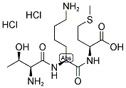 H-Thr-Lys-Met-OH 2HCl 结构式