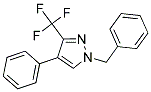 1-BENZYL-4-PHENYL-3-(TRIFLUOROMETHYL)-1H-PYRAZOLE 结构式