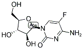5-FLUOROCYTOSINE-BETA-D-ARABINOFURANOSIDE 结构式