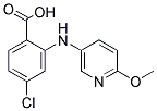 4-CHLORO-N-(6-METHOXY-3-PYRIDYL)ANTHRANILIC ACID 结构式