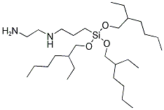N-2(AMINOETHYL)-3-AMINOPROPYLTRIS(2-ETHYLHEXOXY)-SILANE 结构式