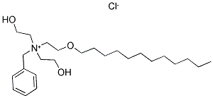 BENZYL-(2-DODECYLOXY-ETHYL)-BIS-(2-HYDROXY-ETHYL)-AMMONIUM CHLORIDE 结构式