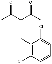 3-(2,6-DICHLOROBENZYL)-2,4-PENTANEDIONE 结构式