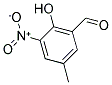 2-HYDROXY-5-METHYL-3-NITRO-BENZALDEHYDE 结构式