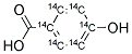 4-Hydroxybenzoic acid [ring-14C(U)] 结构式