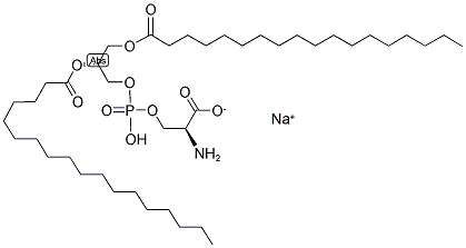 L-Α-磷脂酰-L-丝氨酸 钠盐 结构式